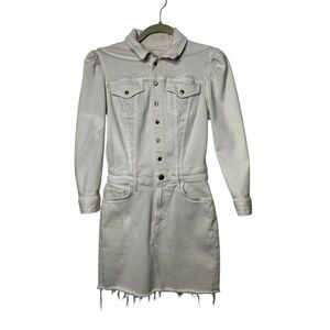 Mother Puffy Bruiser Mini Dress Size XS Cream Classic timeless clean girl